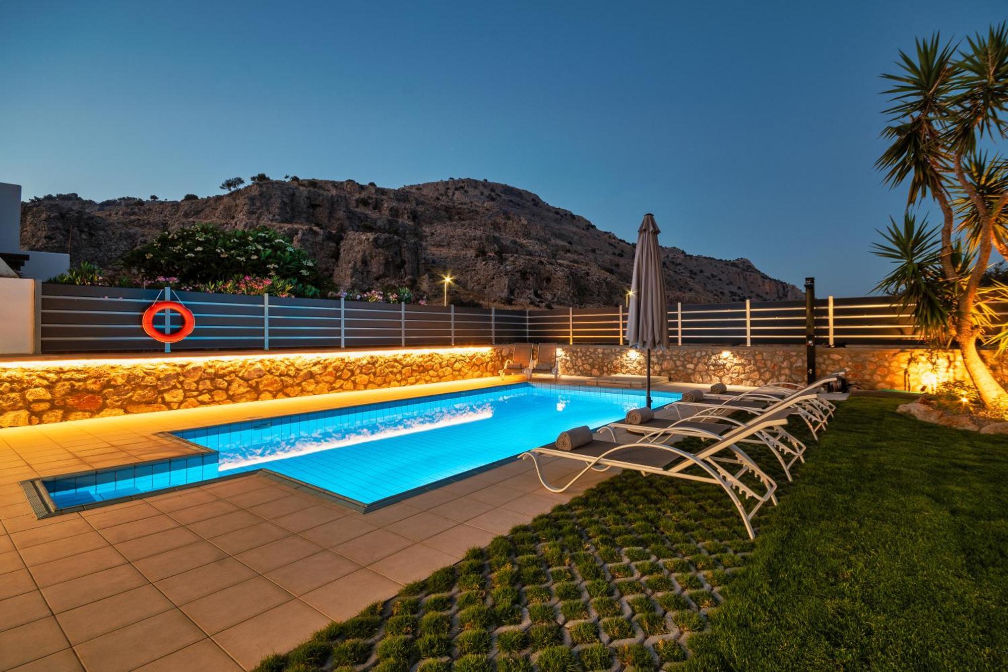 Villa Mariani II - In Lothiarika, Newly Renovated June 2024, Private Pool, Lindos 10 Min, Beach 120M Lardos Exterior foto